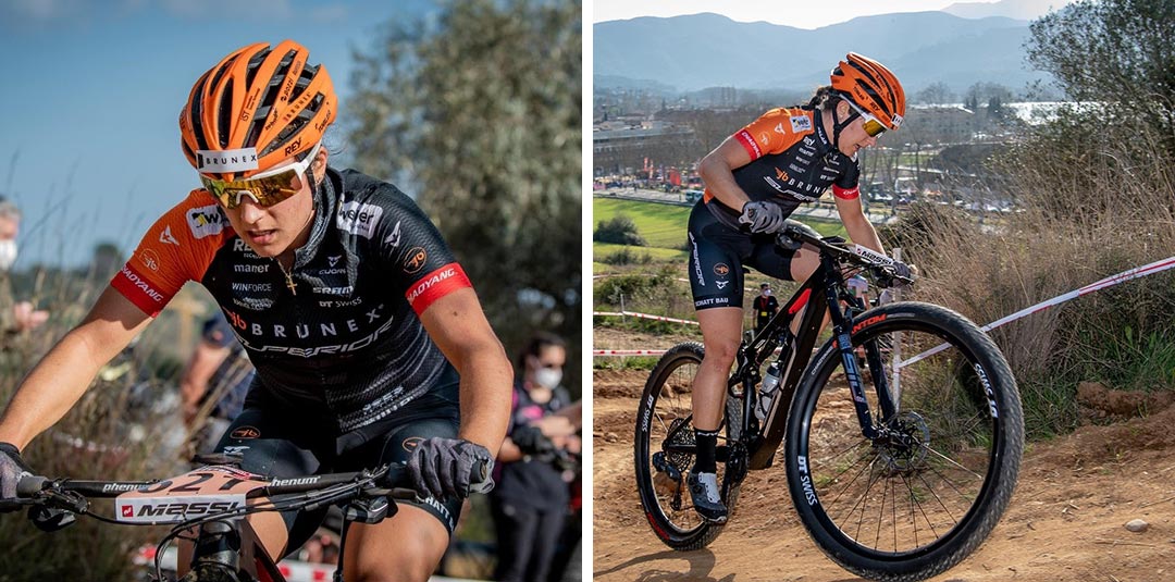 The equip from Switzerland starts with the new Bike sponsor Superior into the season 2021 at the UCI race in Banyoles. A lot of work was done in the last weeks to adapt to the new situation. Marathon World Champion Ramona Forchini finished on the 9th place. After a sleepy start she could catch up lap by lap and was quite happy at the end with her result. Sophie von Berswordt finished on position 16 and newcomer Kim Ames on position 21. Simon Vitzthum finished on position 25. Tire: Phantom