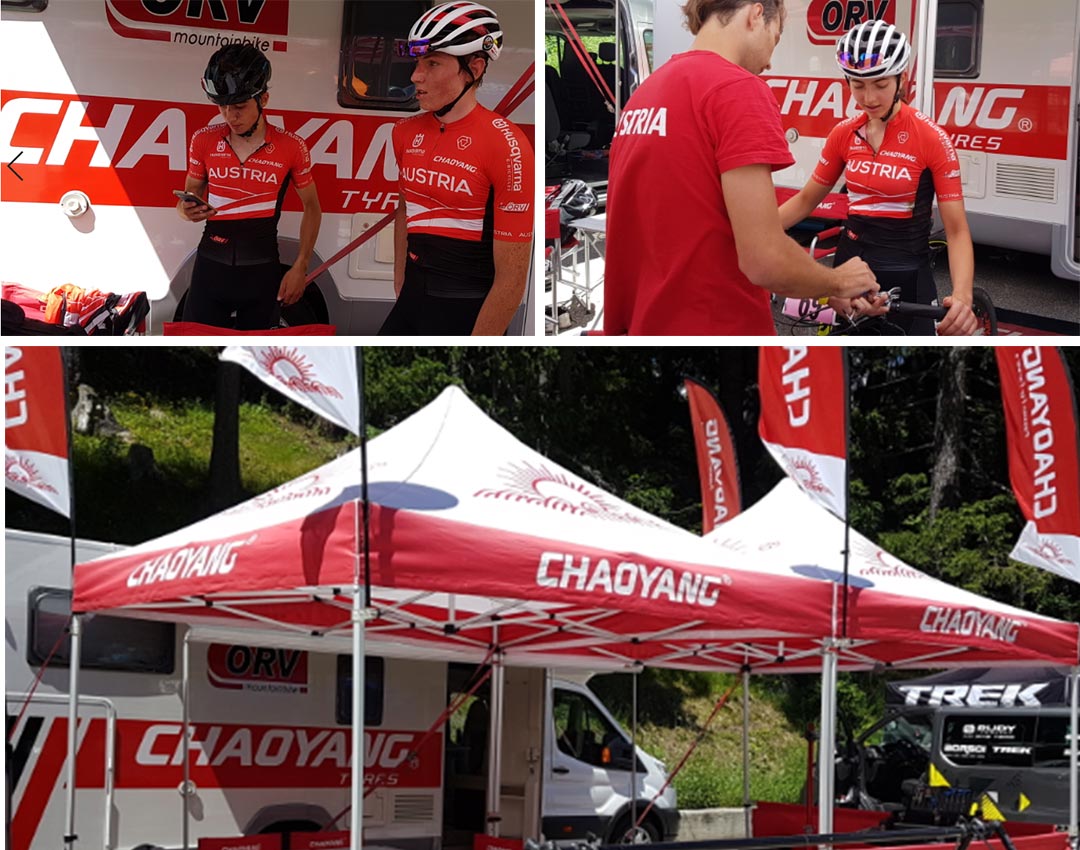 Austrian National Team at the Junior Series in La Thuile