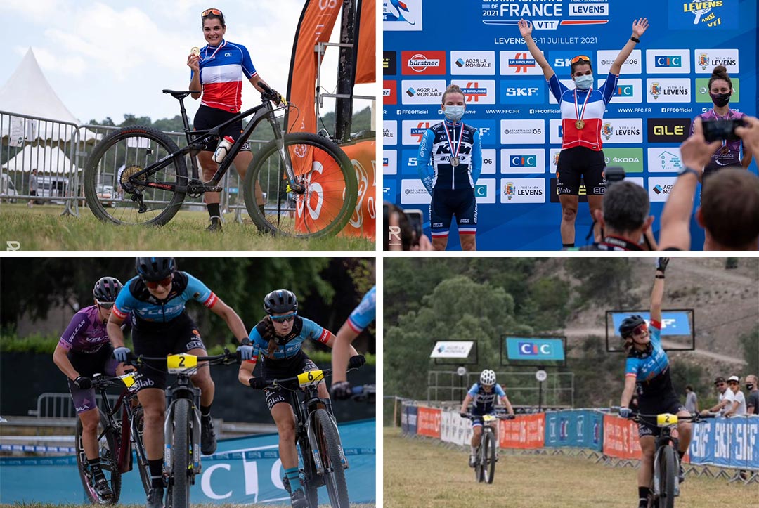 Helene Clausel wins the French Championships XCO